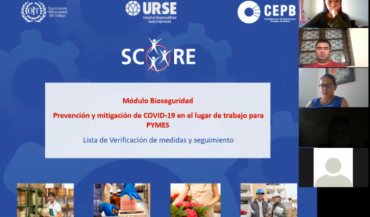 Formadores SCORE se capacitan en bioseguridad y herramientas virtuales para apoyar reactivación de pymes en Bolivia